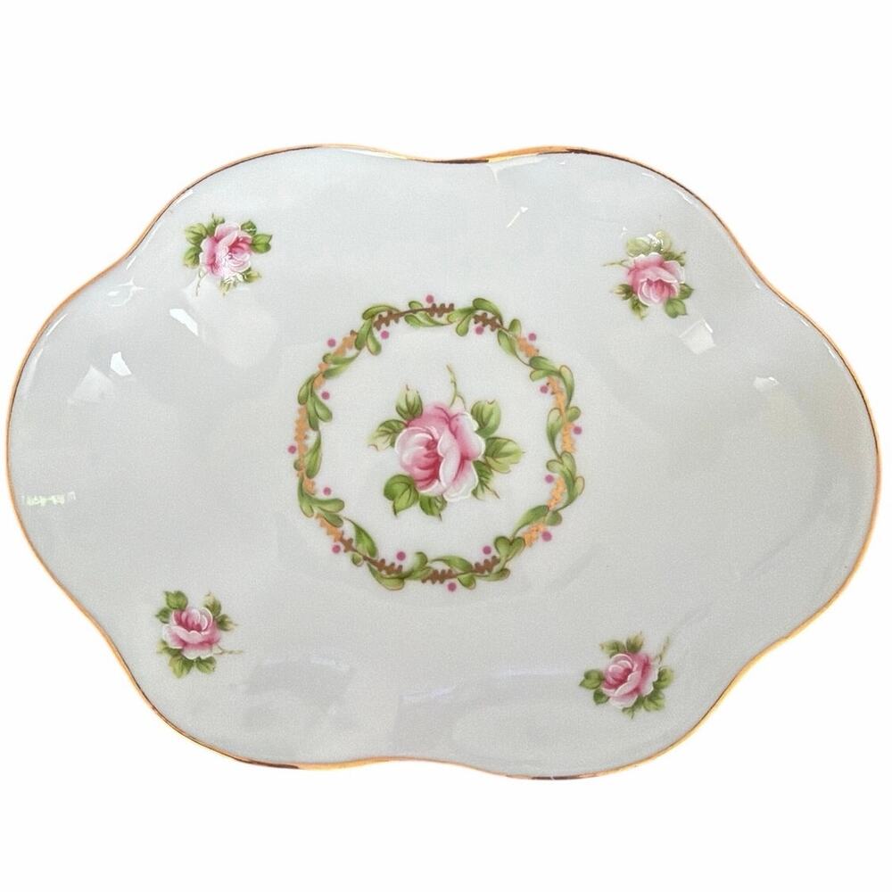 Vintage Limoges France Porcelaine Demitasse Tray by Porcelaine Florence